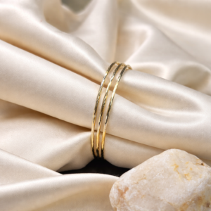 elegant-dual-tone-multi-strand-cuff-bracelet