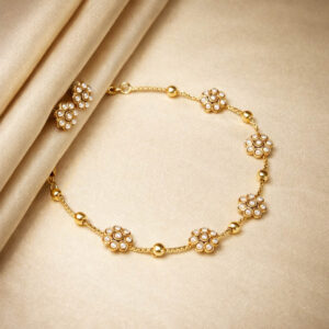 pearl-blossom-gold-bracelet-stud-earrings-set