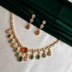 champagne-stone-premium-necklace-set-with-earrings