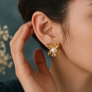 Pearl Petal Studs