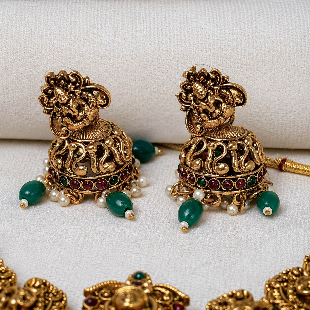 Lakshmi peacock necklace - Image 4