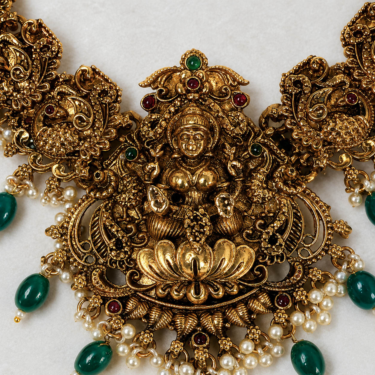 Lakshmi peacock necklace - Image 3