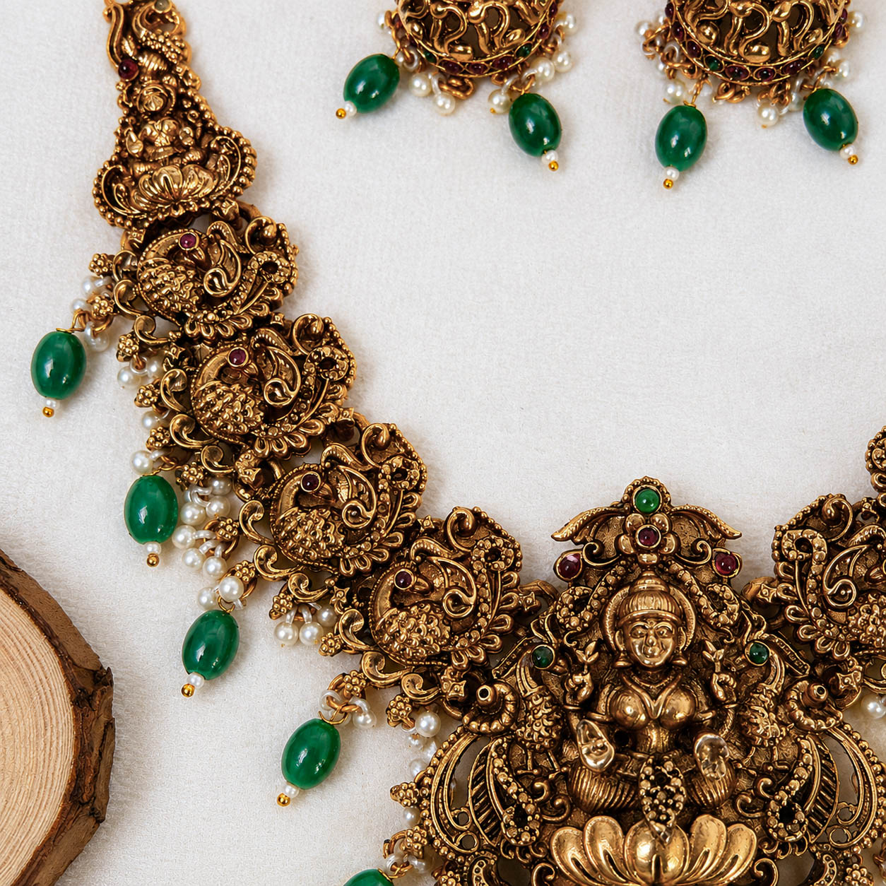 Lakshmi peacock necklace - Image 2